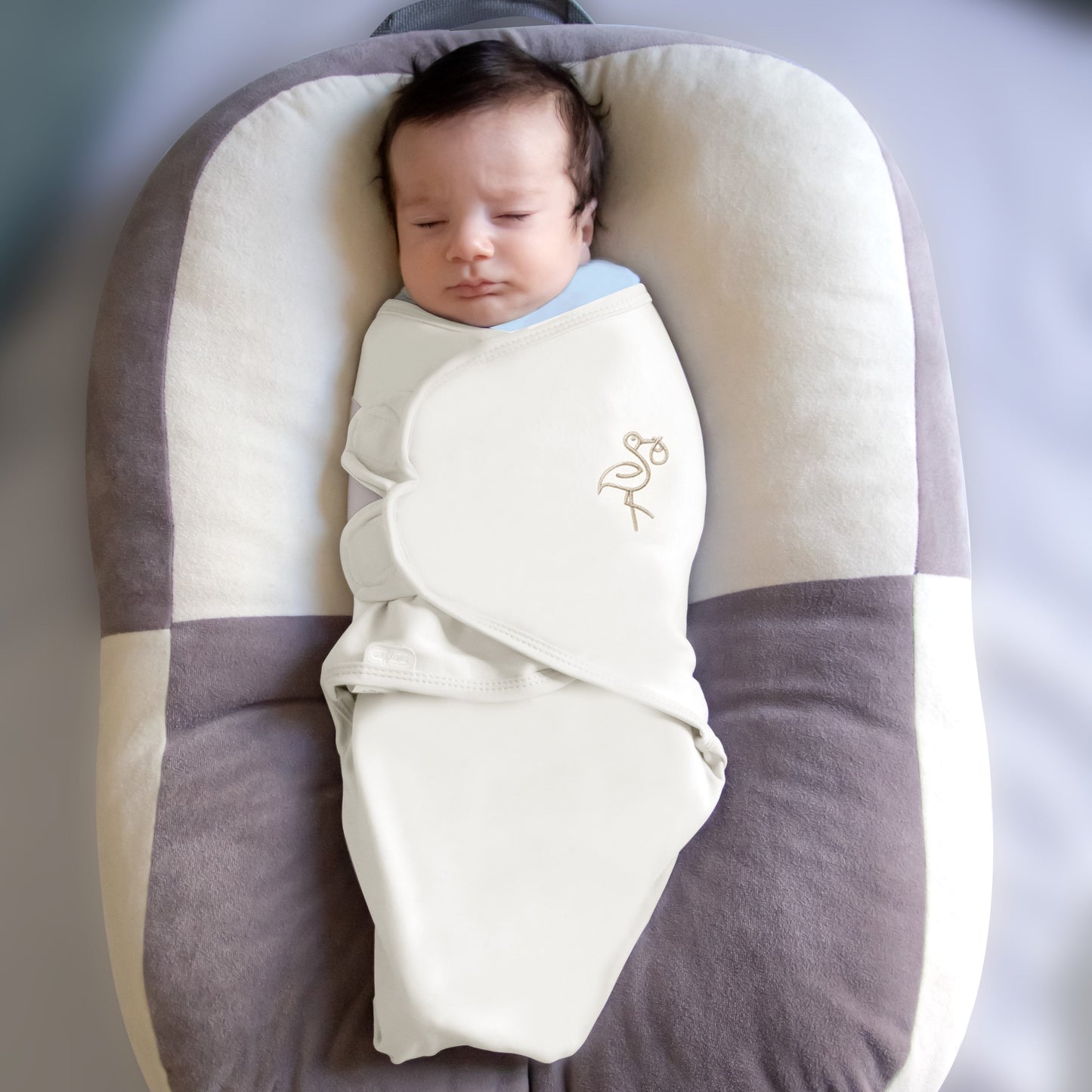 Cotton Swaddle-catbabygear, Comfort, Comfortable, Easy, Off-White, Safe, Sleep, Swaddle, Warm, Warmth, Wrap-Babyjem-[Too Twee]-[Tootwee]-[baby]-[newborn]-[clothes]-[essentials]-[toys]-[Lebanon]