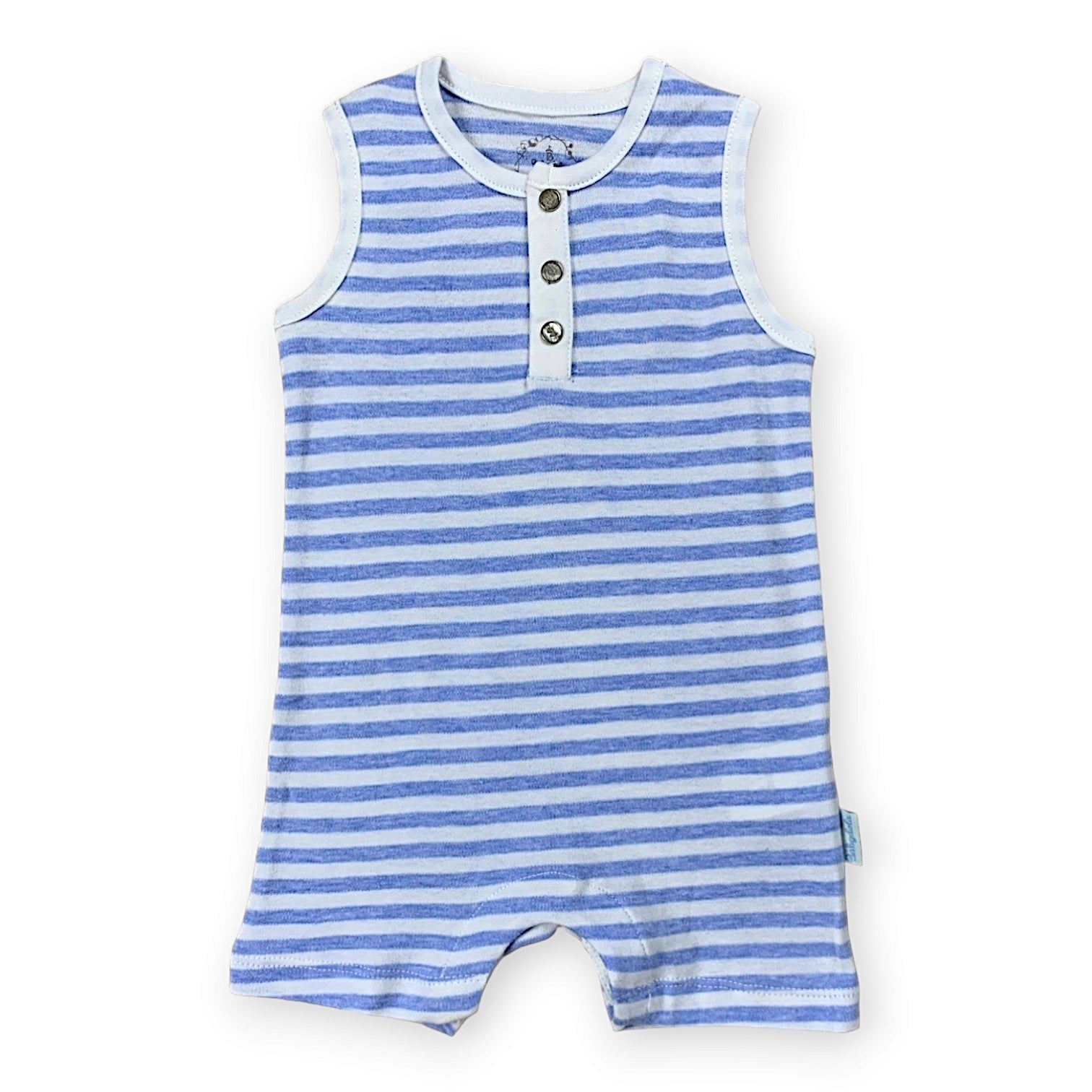 Blue Striped Romper