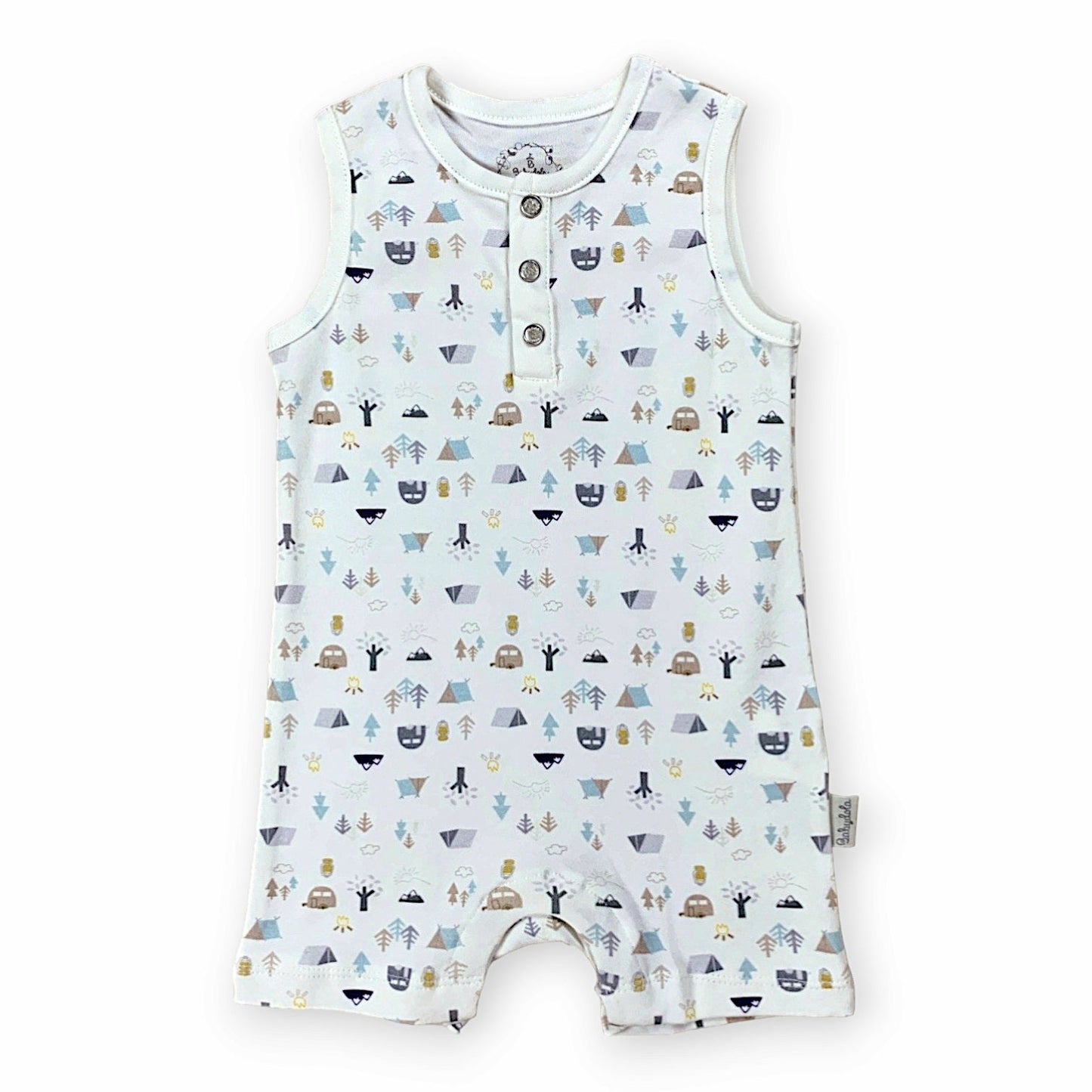 Forest Camp Grey Romper