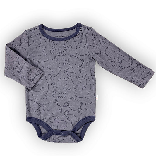 ML320 Organic Cotton Grey Sea Animals Body