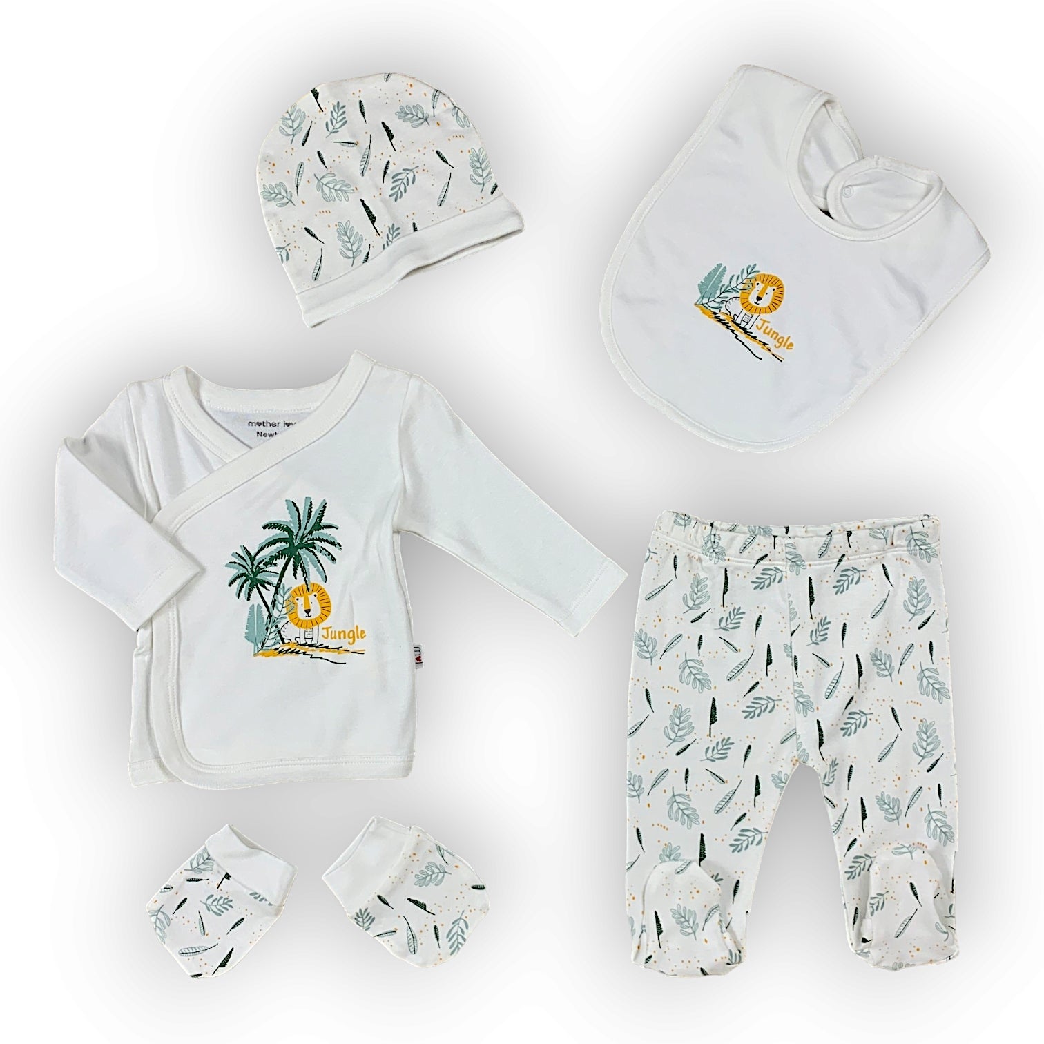 ML338 Organic Cotton  Jungle Leaves Hospital Set