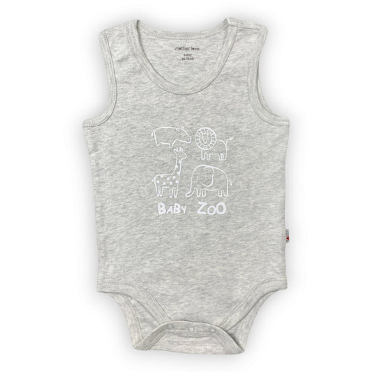 ML361 Organic Cotton Baby Zoo Sleeveless Body