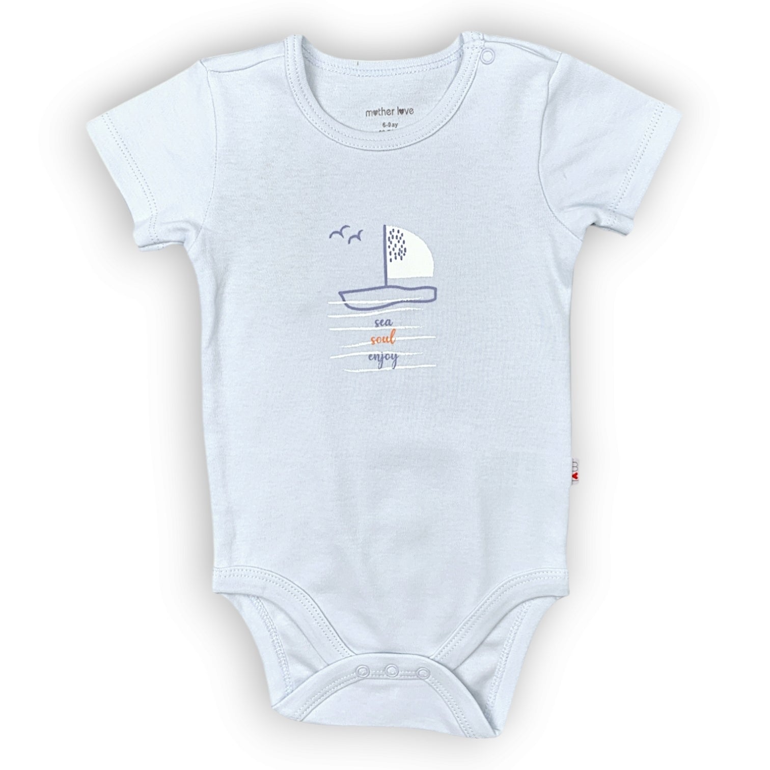 ML382 Organic Cotton Blue Sailing Ship Body