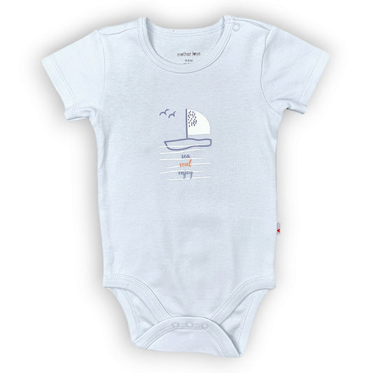 ML382 Organic Cotton Blue Sailing Ship Body