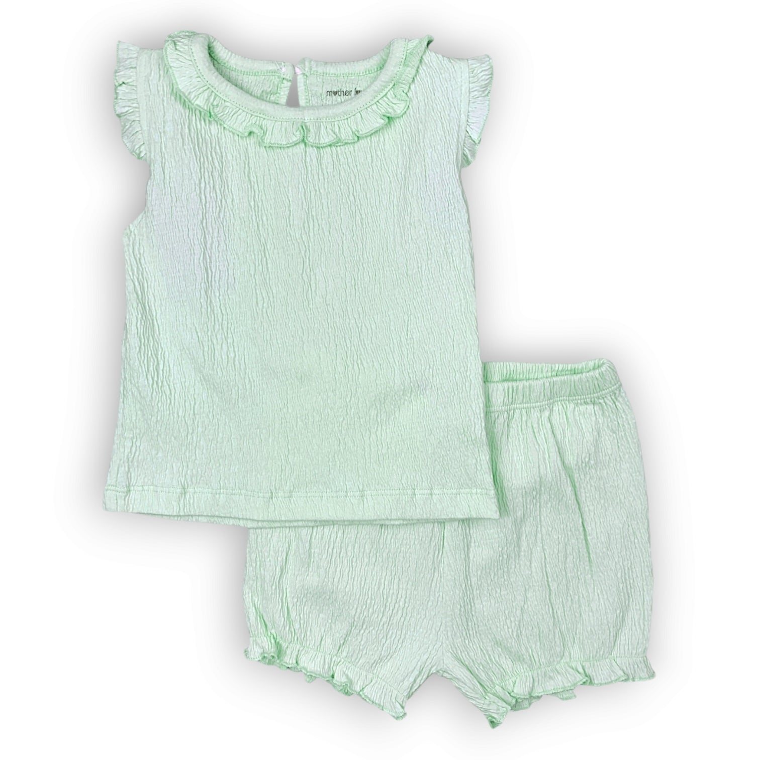 ML393 Organic Cotton Cyan Crinkle Set 2pcs