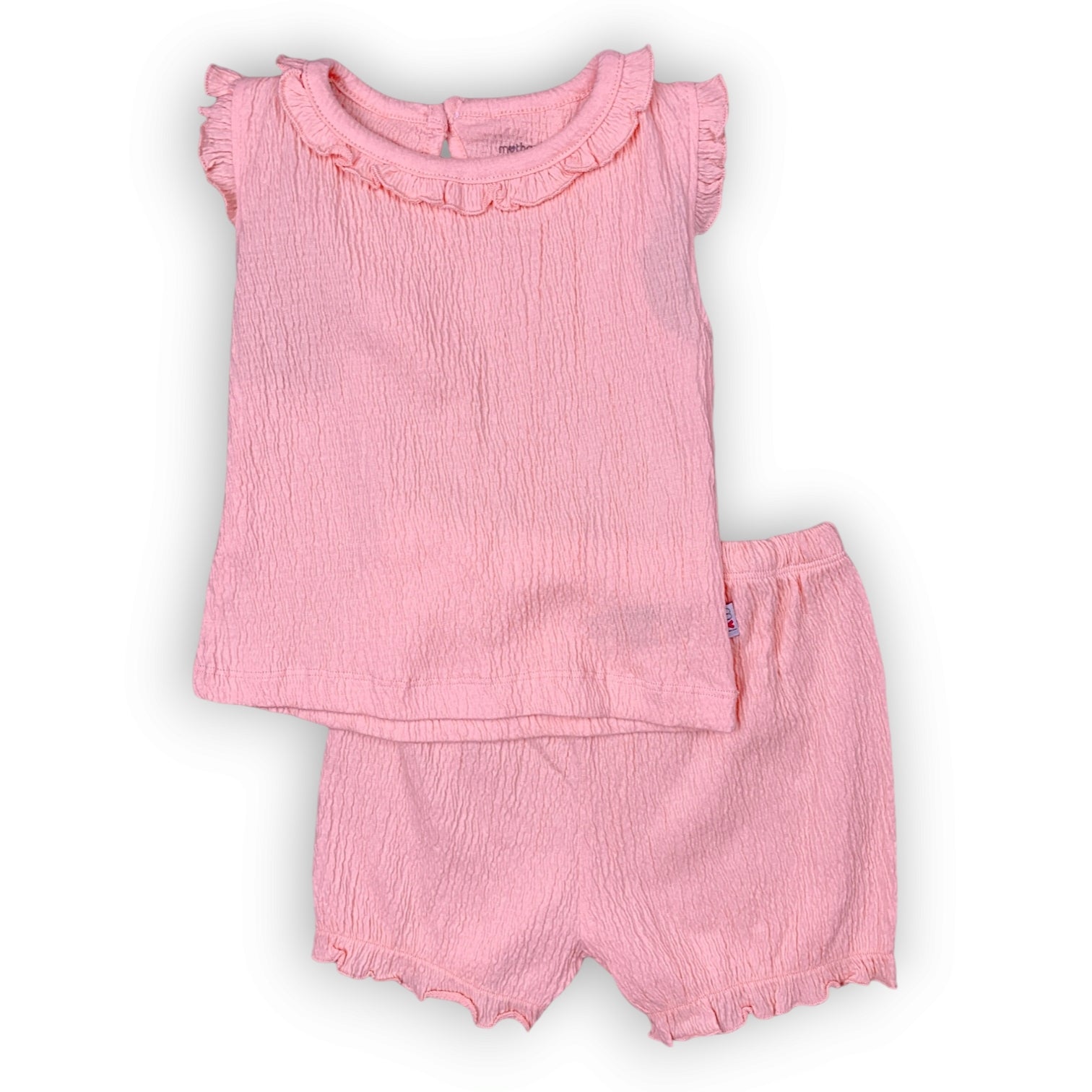 ML394 Organic Cotton Pink Crinkle Set 2pcs