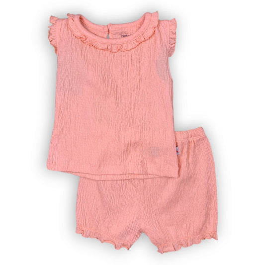 ML395 Organic Cotton Salmon Crinkle Set 2pcs