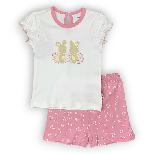 ML399 Organic Cotton Cute Rabbits Set 2pcs