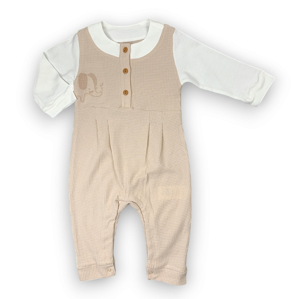 TO270 Beige Jumpsuit with Elephant