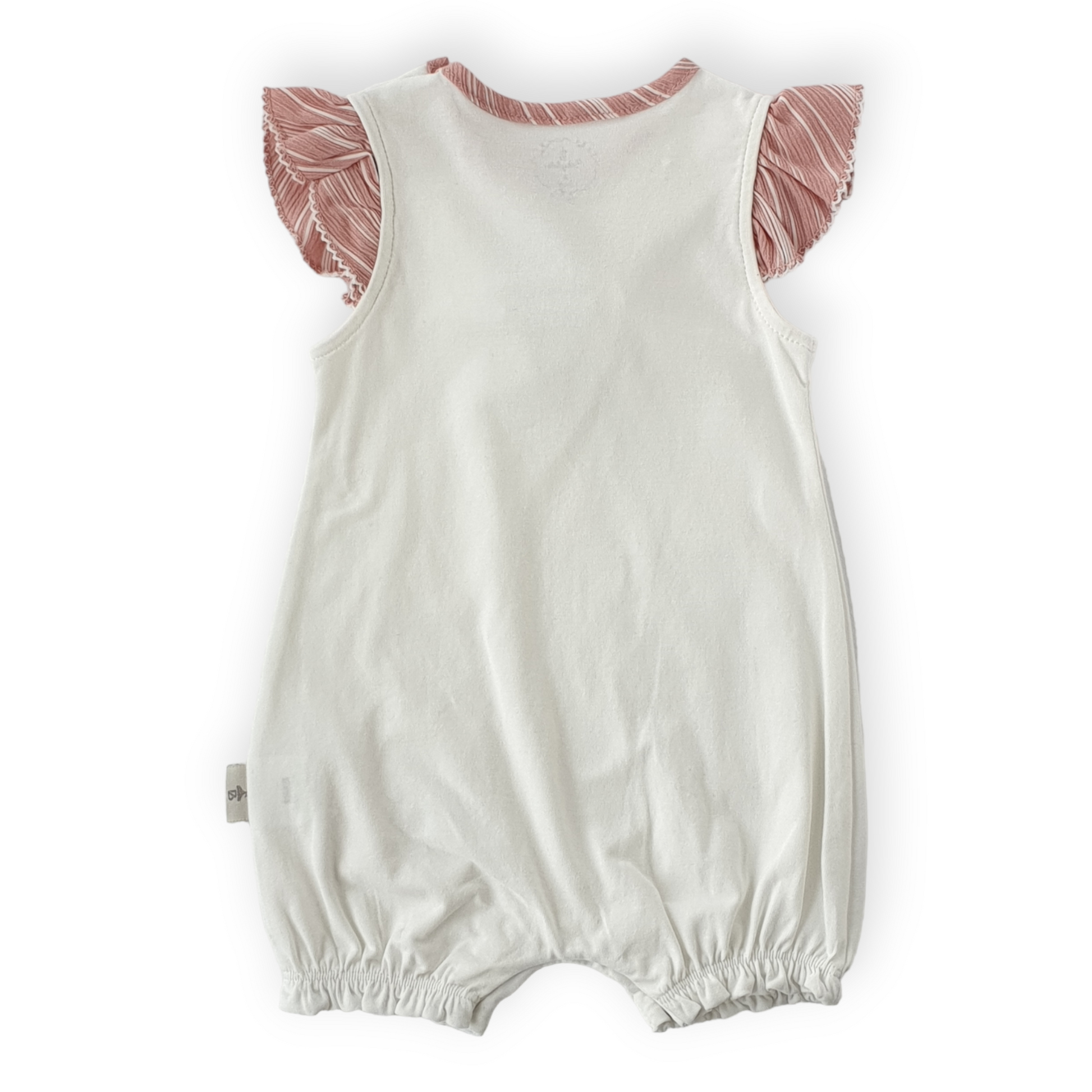 Puffy Rose Baby Girl Pink Romper-Catgirl, Catromper, Flower, Girl, Pink, Romper, Rose, Short sleeve, SS23-Babydola-[Too Twee]-[Tootwee]-[baby]-[newborn]-[clothes]-[essentials]-[toys]-[Lebanon]