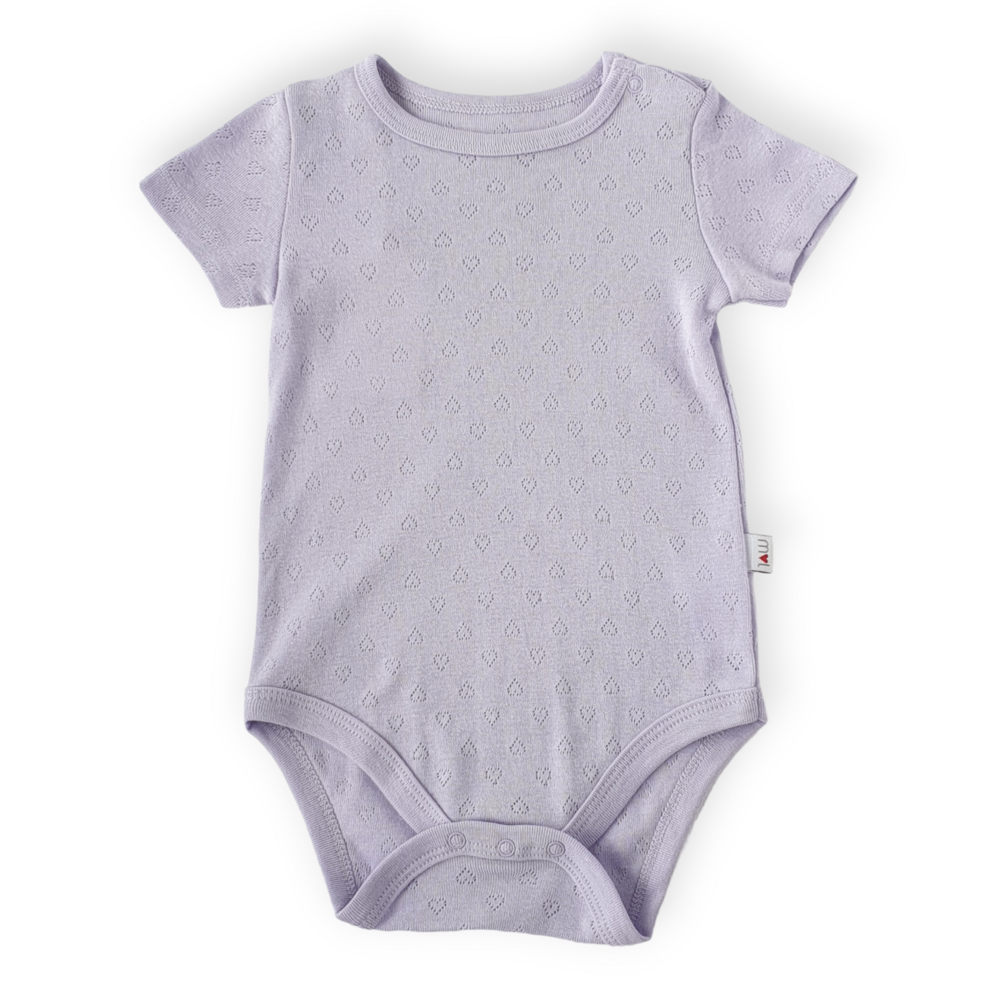 Purple Hearts Short Sleeve Body-Body, Bodysuit, Catgirl, Creeper, Girl, Heart, Onesie, Purple, Short sleeve, SS23-Mother Love-[Too Twee]-[Tootwee]-[baby]-[newborn]-[clothes]-[essentials]-[toys]-[Lebanon]