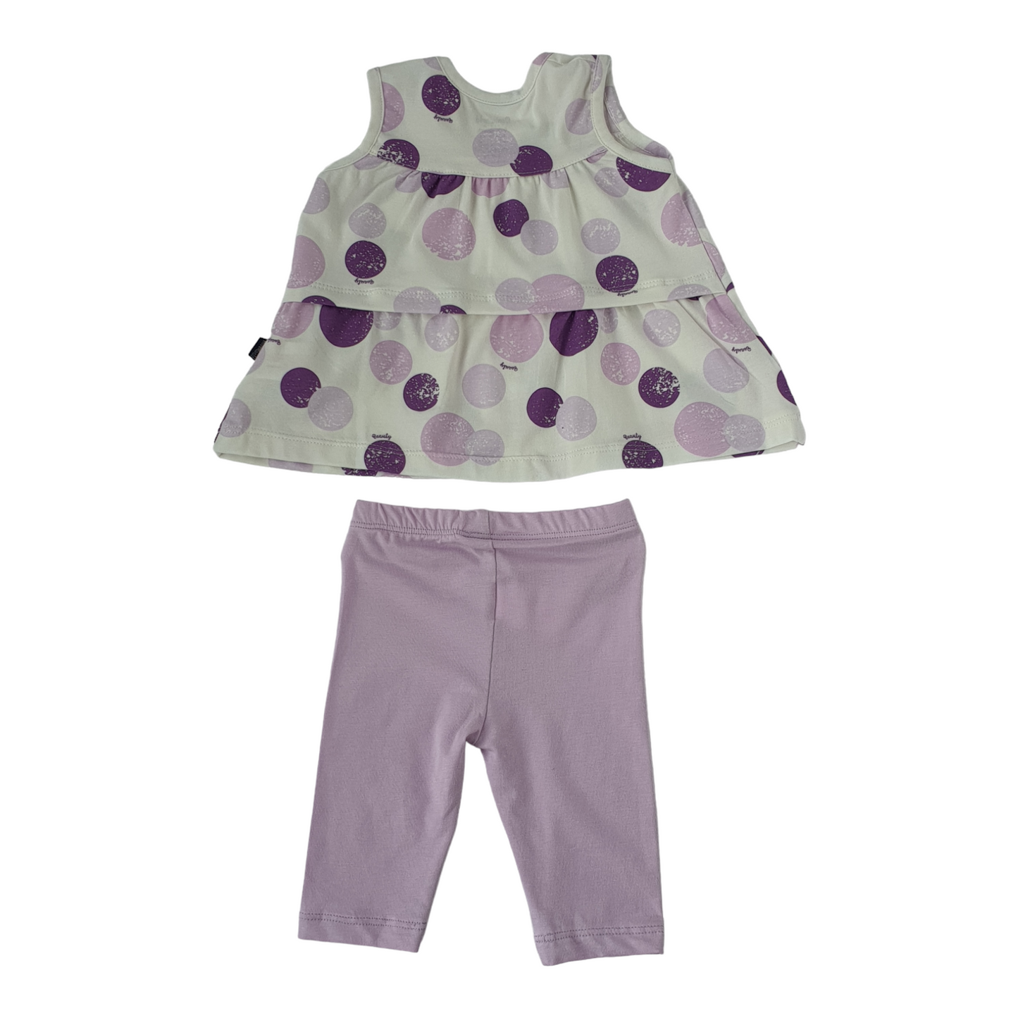 Purple Dotted Set-Catgirl, Catset2pcs, Girl, Pink, Purple, Set, Short sleeve, Shorts, SS23, Top, White-MiniWorld-[Too Twee]-[Tootwee]-[baby]-[newborn]-[clothes]-[essentials]-[toys]-[Lebanon]