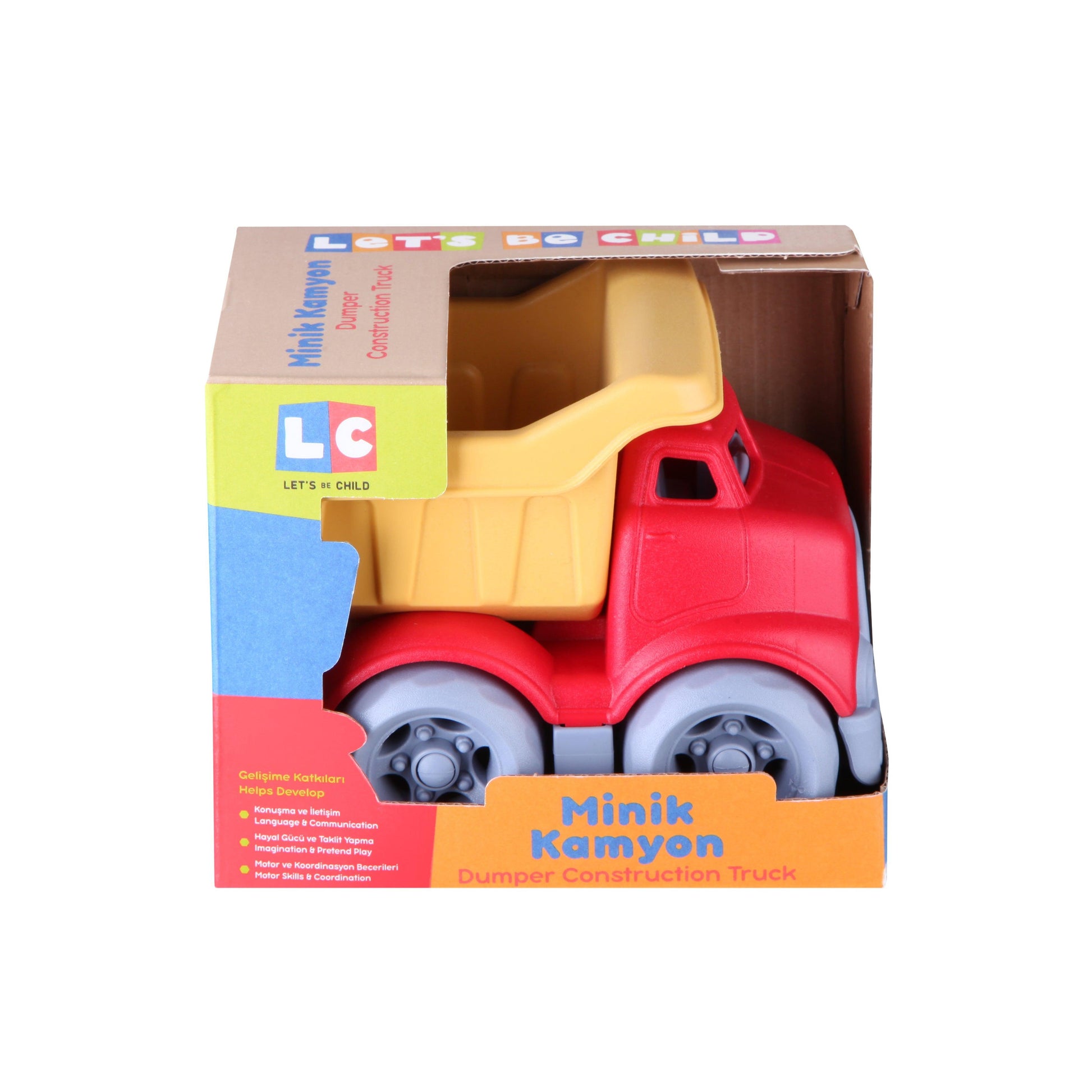 Red Mini Dumper Truck-Car, catveh, Communication, Construction, Coordination, Imagination, Language, Loader, Motor, Pretend, Red, Skills, Toy, Truck, Wheels-Let's Be Child-[Too Twee]-[Tootwee]-[baby]-[newborn]-[clothes]-[essentials]-[toys]-[Lebanon]