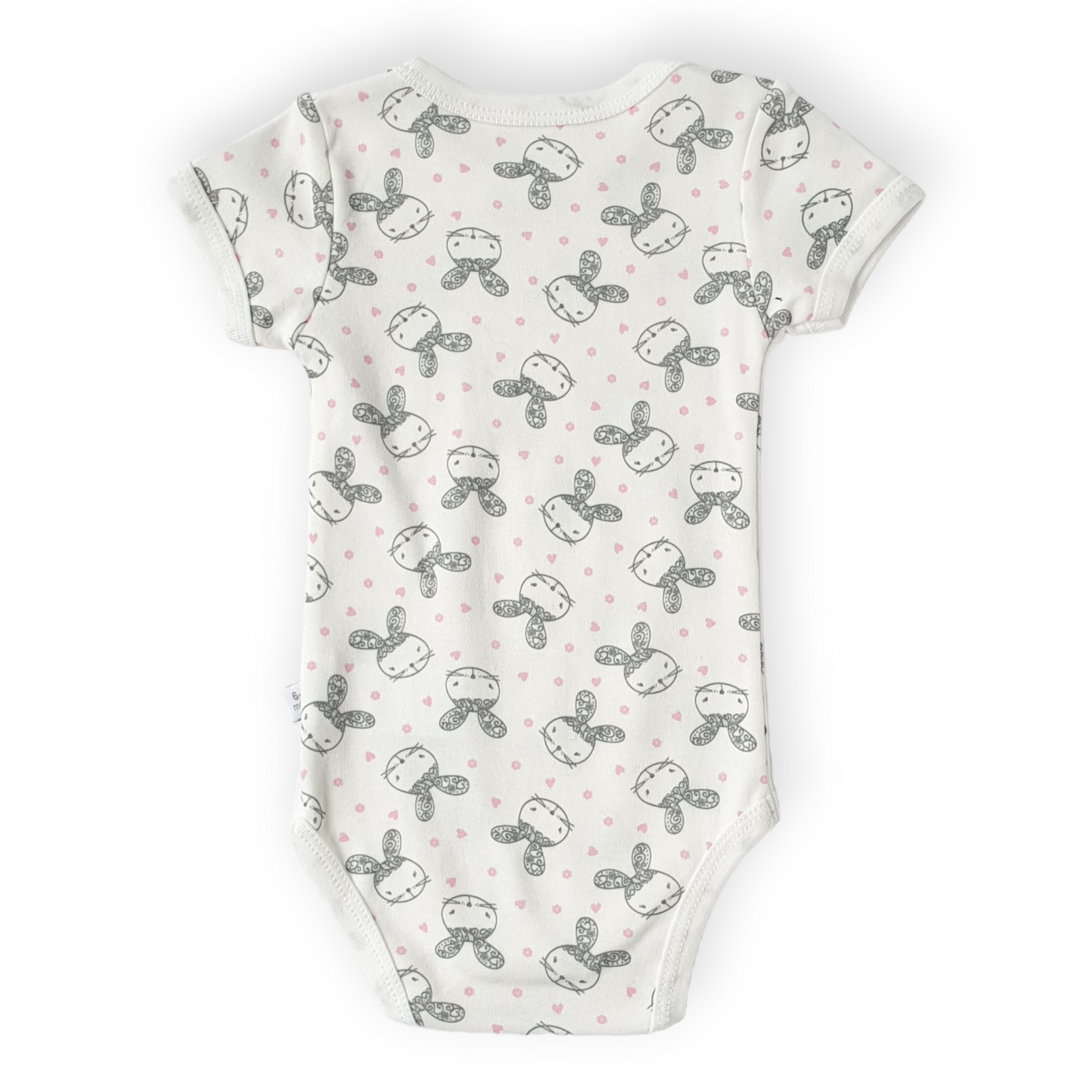 Off-white Body with Bunnies-Body, Bodysuit, Bunny, Catgirl, Creeper, Feed me, Girl, Off-white, Onesie, Short Sleeve, SS23-Veo-[Too Twee]-[Tootwee]-[baby]-[newborn]-[clothes]-[essentials]-[toys]-[Lebanon]